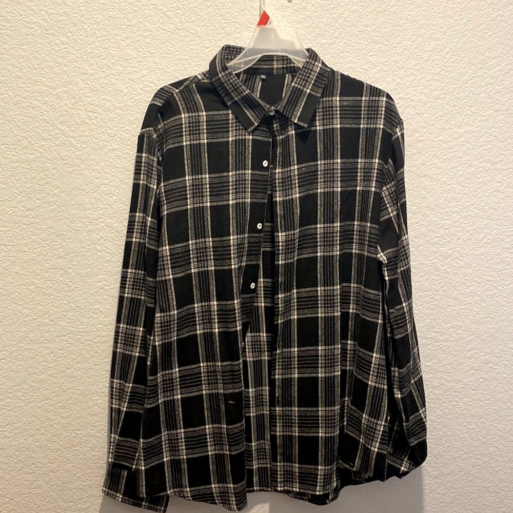 Black and white flannel